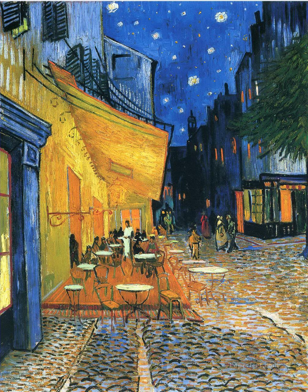 Cafe Terrace Place du Forum Arles Vincent van Gogh Oil Paintings
